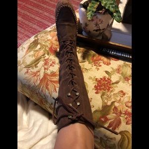 FRYE moccasin 3/4 calf boots.